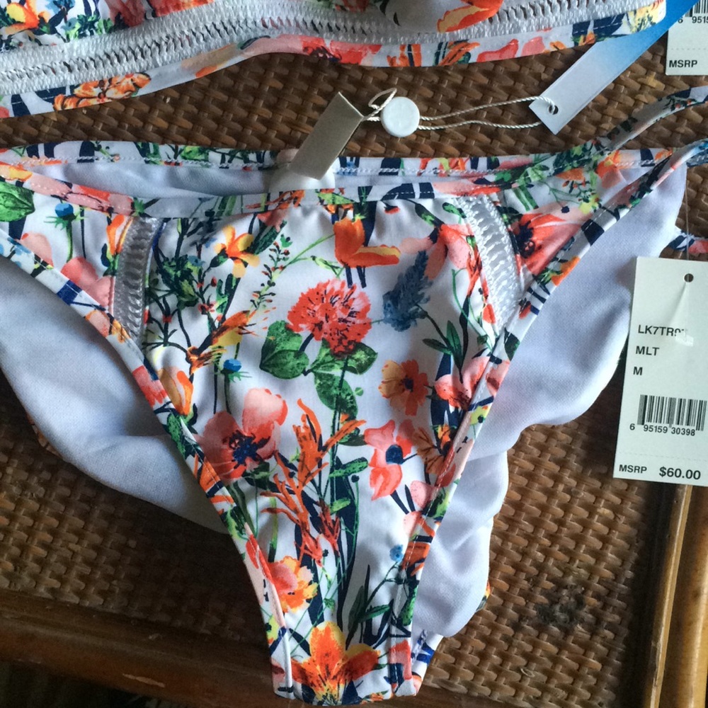 💐Lucky Brand Lucky Garden swim top bottom bikini - Picture 5 of 8